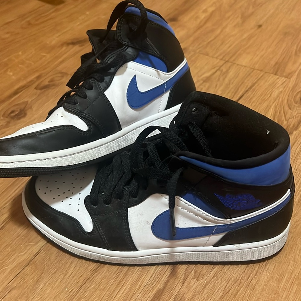 Nike Air Jordan’s Black White Blue